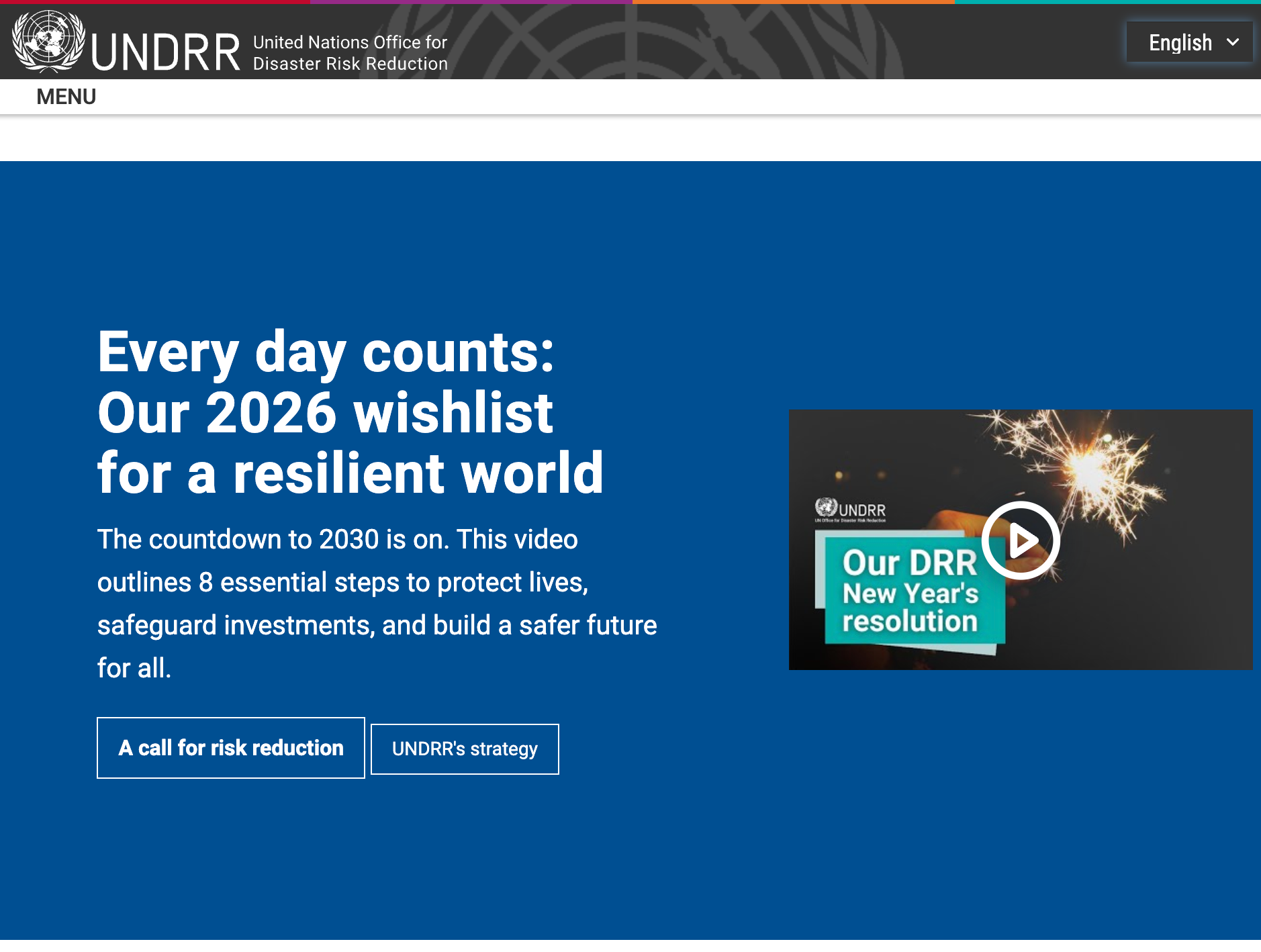 UNDRR 灾害风险治理示意图